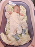 贝瑞加（Babyprints）宝宝连体衣2件装婴儿纯棉衣服四季薄款家居内衣透气爬服 白黄66 实拍图