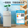 华宝小冰箱小型家用出租房用冷藏冷冻两用一级能效节能省电迷你宿舍寝室办公室二门电冰箱 【店长推荐】58L银色【一级能效】 实拍图