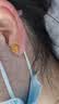 中国黄金（CHINA GOLD）18K金玫瑰花耳钉女款花朵直针款耳饰品情人节生日礼物送女友爱人 【今/次日达】18K玫瑰花耳钉 实拍图