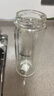 希诺抗菌玻璃杯双层防烫办公车载水杯男高档泡茶杯子XN-9303 360mL 实拍图