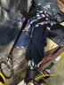 天堂伞 加大雨伞三折 晴雨两用商务伞经典格纹10骨大雨伞男女 藏青 实拍图