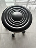 华恺之星吧台椅可升降吧台凳子家用转椅滑轮办公椅搁脚椅餐椅子BY659黑 实拍图