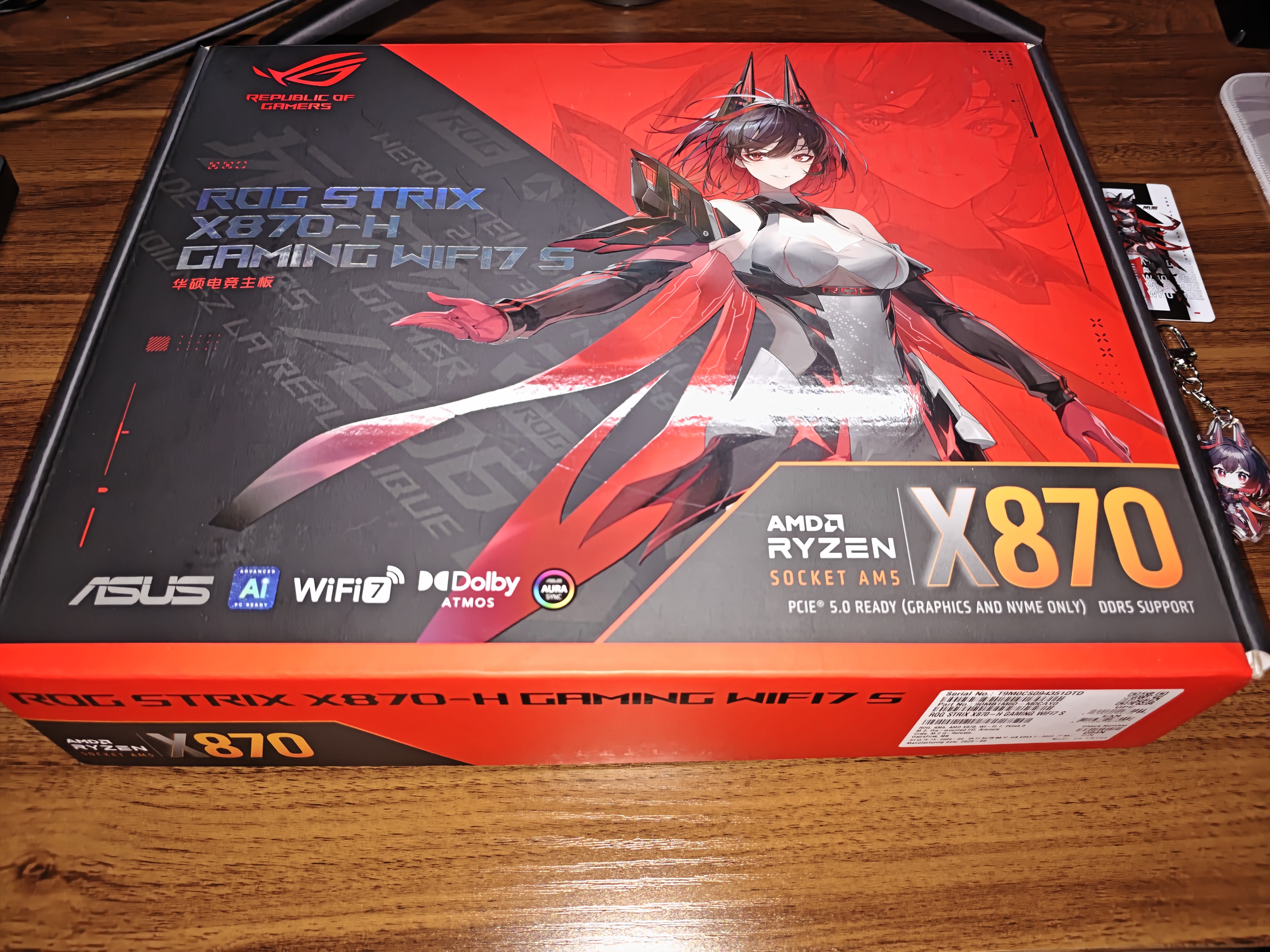 ROG STRIX X870-H GAMING WIFI7 S RO姬主板支持 9950X3D/9800X3D (AMD X870/socket AM5)  实拍图