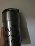卡罗特保温杯男生水杯情侣咖啡杯外出便携不锈钢吸管杯子生日礼物 白 实拍图