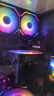 宁美 定制 N系列 台式电脑机箱风扇 主机散热风扇 LED 炫光 12CM 静音 降温 /单拍不发货/搭配主机下单 棱镜6PRO ARGB 黑色 实拍图
