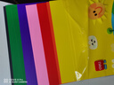 得力（deli）10色50张彩色8K硬卡纸加厚 剪纸手工DIY折纸美术绘画涂鸦彩纸儿童学生幼儿园生日礼物开学文具 实拍图
