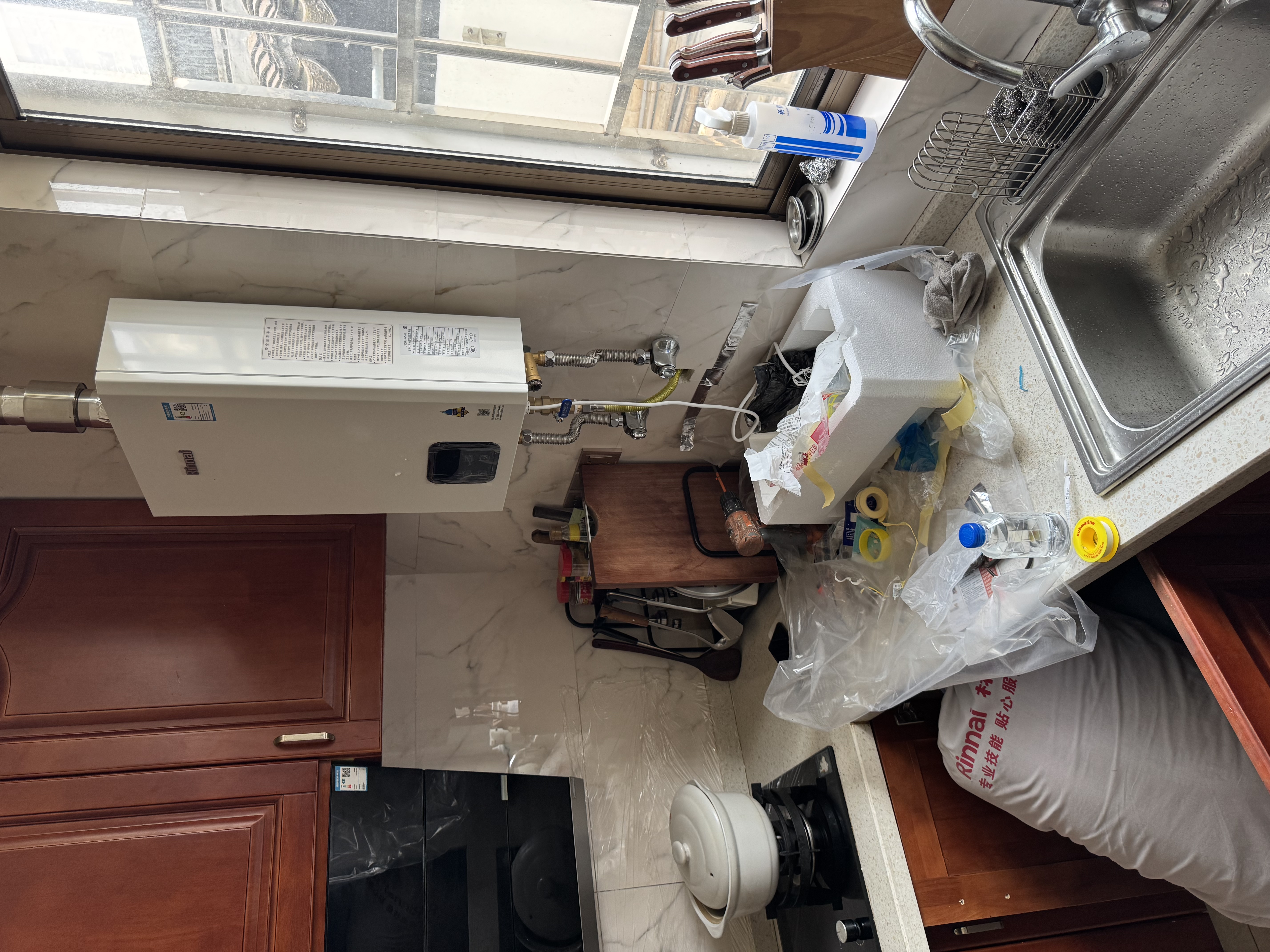 林内（Rinnai）24升燃气热水器【鲸吨吨白鲸】智慧恒温大升数天然气热水器大水量精准控温上门安装以旧换新24GS41 实拍图
