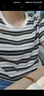 香影流苏条纹黑色t恤女短袖2026夏装新款宽松休闲风正肩圆领上衣 黑色 L 165/88A/110-125斤 实拍图