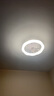 雷士（NVC）LED照明风扇灯吸顶吊扇灯北欧卧室白色奶油风低层适用42瓦 实拍图