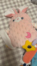 澳贝（auby）婴幼儿玩具豆豆绒小兔子毛绒安抚玩偶可入口水巾哄睡牙胶啃咬礼物 实拍图