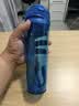 特百惠（Tupperware）晶彩MAX塑料杯600ml 男女士学生运动水杯子大容量泡茶杯 纯净蓝 实拍图