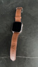 MSSM适用苹果手表表带apple watch爱马仕款iwatch S11小牛皮真皮表带ultra3/S10/9/Se3商务表带 浅棕色 实拍图