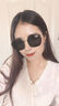 CinvaiKrose小c&k太阳镜女士夏季2026新款大框墨镜女生防晒户外开车旅行眼镜 亮黑色Black【眼镜盒三件套】 实拍图