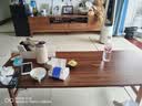哈骆顿（HALODN） 茶几小户型客厅餐桌两用可折叠桌简易免安装茶桌加固腿小桌子 【免安装】胡桃色 120*50*40cm 实拍图