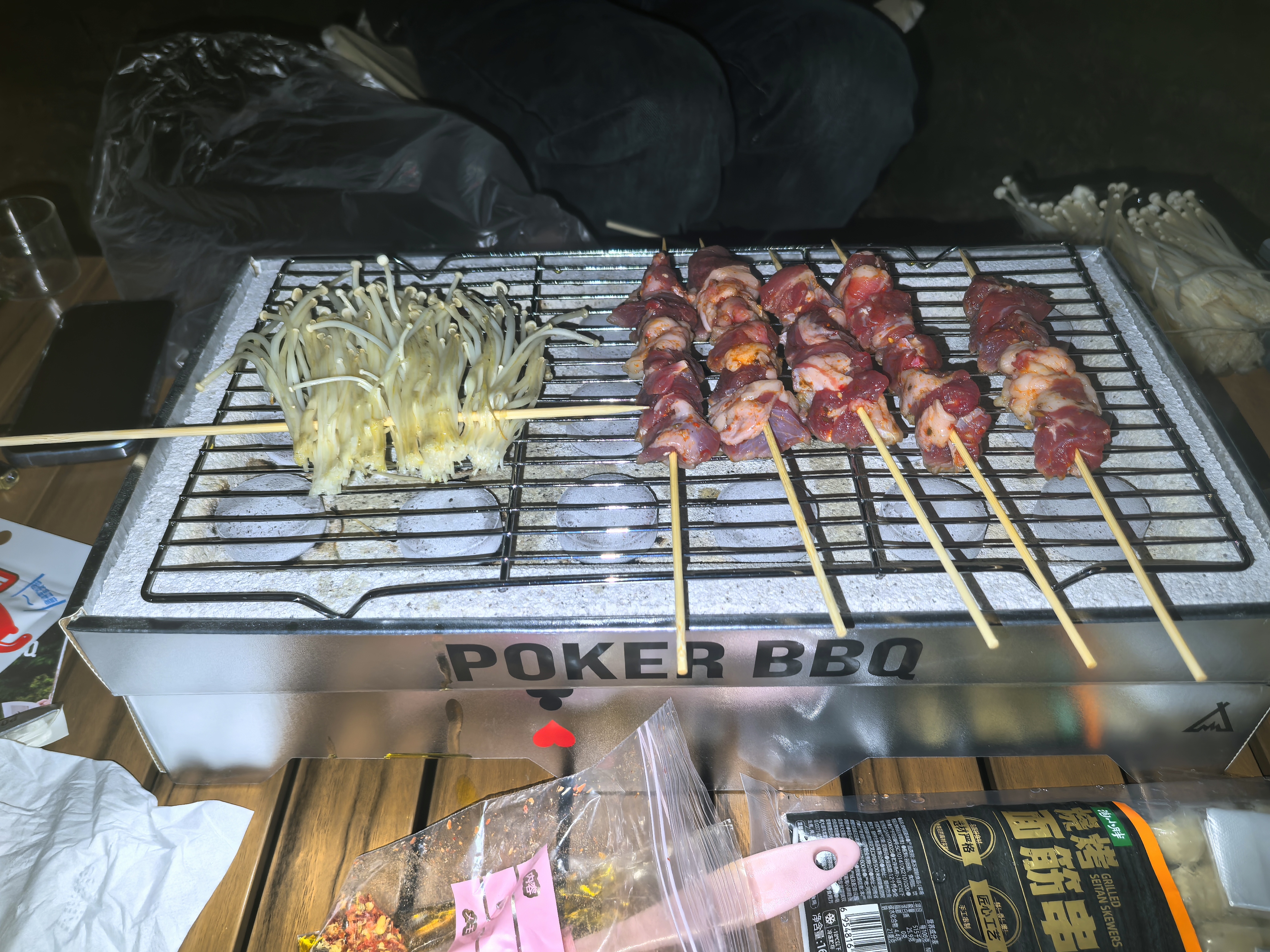 尚烤佳（Suncojia）一次性烧烤炉 户外木炭烤炉 烧烤碳 烧烤架 碳烤肉架 含速燃炭 实拍图