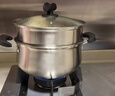 炊大皇304不锈钢汤锅+蒸屉 汤蒸炖锅蒸锅双耳煮粥煮面 22cm 电磁炉通用 实拍图