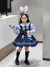 心楠2026连衣裙朱迪兔子警官儿童衣服女孩服装洛丽塔公主裙子cosplay 长袖兔子警官【尾巴+腰带+腰包+领带+腰部兔子】 130 cm（适合身高120-125CM） 实拍图