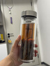 希诺双层玻璃杯男家用商务办公泡茶杯子过滤车载水杯XN-9607 410mL 实拍图