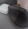 罗技（Logitech）Lift人体工学鼠标 垂直鼠标 小手鼠标 无线蓝牙鼠标 3台设备秒切换 带Logi Bolt接收器 黑色 实拍图