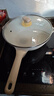 炊大皇炒锅 麦饭石色聚油不粘锅多功能少油烟炒菜锅平底32cm 电磁炉通用 实拍图