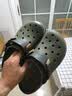 CROCS卡骆驰经典特林洞洞鞋男女同款拖鞋耐磨休闲鞋一脚蹬鞋|206340 军绿色-309 41 /42(260mm) 实拍图