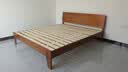 沃尔福 【现货闪发】床 橡胶木实木床简约单人床卧室家具北欧主卧双人床 浅咖色（单床） 1800mm*2000mm 实拍图