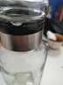 FGHGF大容量玻璃水杯耐高温带杯套茶水分离杯便携网红泡茶杯 玻璃吨吨杯带杯套1000ml1只 实拍图