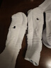 安德玛（Under Armour）袜子【3双】篮羽毛球运动袜男女跑步中防臭加厚筒毛巾短棉袜 实拍图