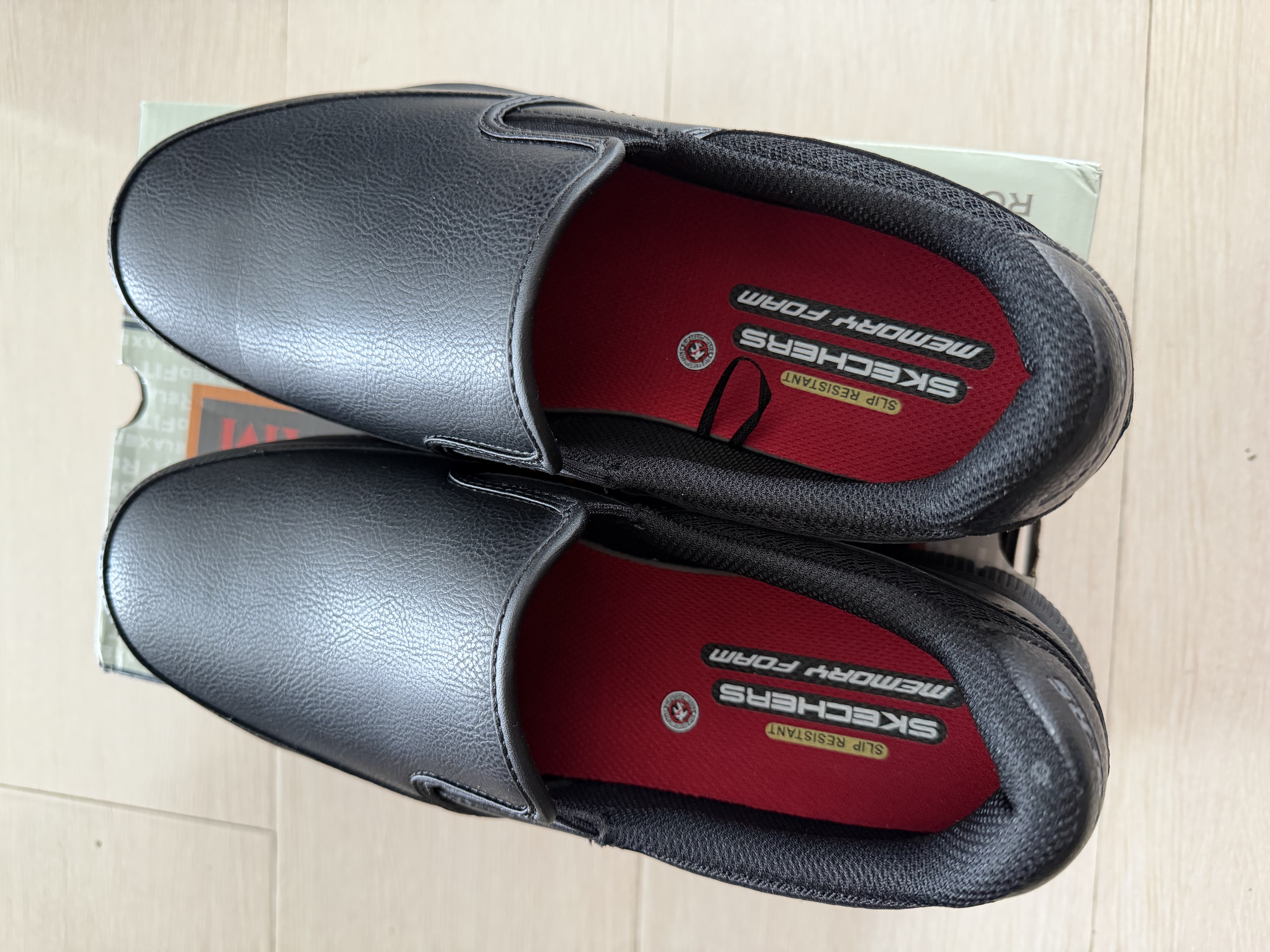 斯凯奇（Skechers）男鞋休闲商务鞋夏厚底一脚蹬板鞋舒适乐福鞋豆豆鞋77157 实拍图