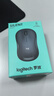 罗技（Logitech）M221 轻音鼠标 无线鼠标 办公鼠标 对称鼠标 带无线微型接收器 雾霭蓝 实拍图