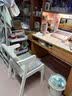 华舟实木椅子扶手椅家用餐椅学生学习椅书房椅简约办公写字椅 白色 实拍图