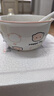 釉下彩可爱卡通碗碟套装家用高颜值陶瓷碗筷盘餐具 2碗2勺 4件套 实拍图