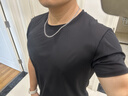 周大生S925项链粗款潮男百搭款古巴锁骨链送男友520礼物纪念日礼物 实拍图
