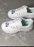 斯凯奇（Skechers）女鞋夏季小白鞋蕾丝休闲运动熊猫鞋黑色增高厚底老爹鞋11959 白色/WHT 37 尺码偏大，建议选小半码 实拍图