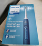 飞利浦（PHILIPS）毕雯珺推荐声波电动牙刷钻石3系 5倍洁齿5种模式 刷头*2 520情人节礼物送男生女友HX5181/02蓝 实拍图
