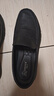 强人3515男士皮鞋头层牛皮软底驾车鞋一脚蹬休闲皮鞋男单鞋 黑色 42 实拍图