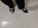 卡帝乐鳄鱼轻奢高档真皮真软皮凉鞋女夏外穿2026年新款软底单鞋鱼嘴镂空中跟 黑色 38 实拍图
