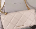 CHARLES&KEITH质感菱格链条小方钱包女包包女包生日520礼物送女友CK6-10680924 Cream奶白色 XS 实拍图