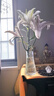 玻璃花瓶透明植物插花瓶水培容器大花瓶装饰客厅摆件 透明水波纹（17*5.5*8） 1个装 实拍图
