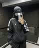 adidas经典三条纹运动连帽夹克外套男女秋季阿迪达斯三叶草 实拍图