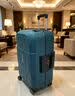 莎米特行李箱超轻PP硬壳抗摔拉杆箱26年新款锁扣旅行箱 绿色 20英寸 实拍图