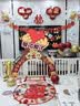 多美忆周岁聪明门抓周道具全套蛇宝宝场景布置一周岁生日KT板装饰套餐 实拍图