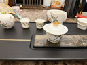 金镶玉茶盘茶托简约商务黑金石家用功夫茶具整块大号石茶台 简韵 实拍图