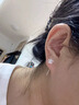 BJYLS999纯银针雪花耳钉女养耳洞流苏耳线耳环2026轻奢高级耳饰 【999足银耳链】雪花耳线一对 实拍图