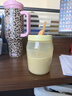 特百惠（Tupperware）吸吸罐550ml女生学生密封带吸管水杯子夏季自制饮品奶昔 奶黄色 实拍图