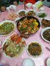 岩板餐桌椅子简约轻奢折叠桌伸缩可变圆桌小户型饭桌 【带电磁炉款】框架纹理自选-菠萝椅款 1.5米 一桌六椅【12MM加厚岩板】 实拍图