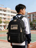 回力书包女大学生高中生中学生少女双肩包休闲简约减负大容量男生背包 实拍图
