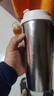 花卜丸纯钛咖啡杯保温杯男女士高档吸管杯泡茶水分离杯节日礼物纯钛杯子 【纯色白盖】带吸管无茶隔520ml 实拍图