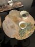 新中式茶道茶席吸水垫子茶桌垫布茶垫茶杯垫干泡席防水茶台桌旗 单层防水茶席海棠荷韵 实拍图