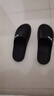 回力拖鞋男女凉拖鞋抑菌防滑浴室内外穿软弹凉拖鞋HL0397黑色44-45码 实拍图